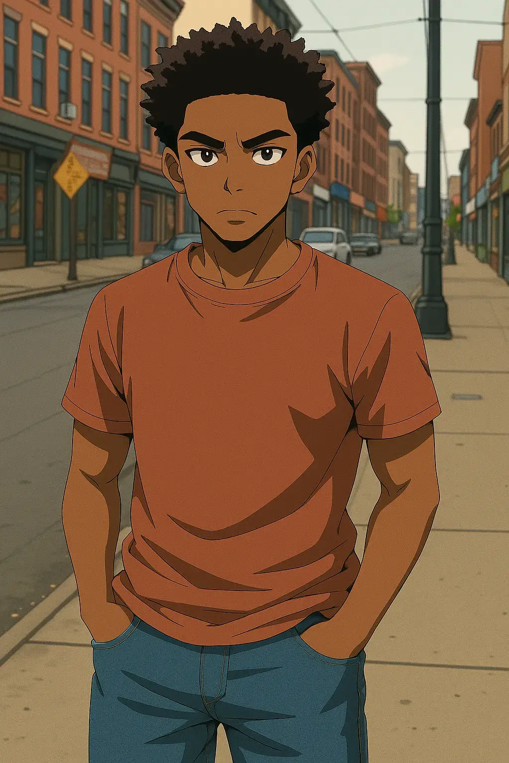 boy photo converted by anime ai filter