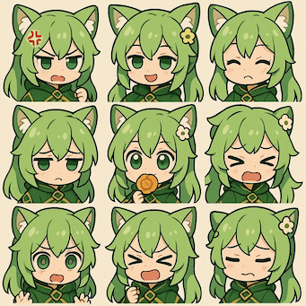 Adesivos Chibi